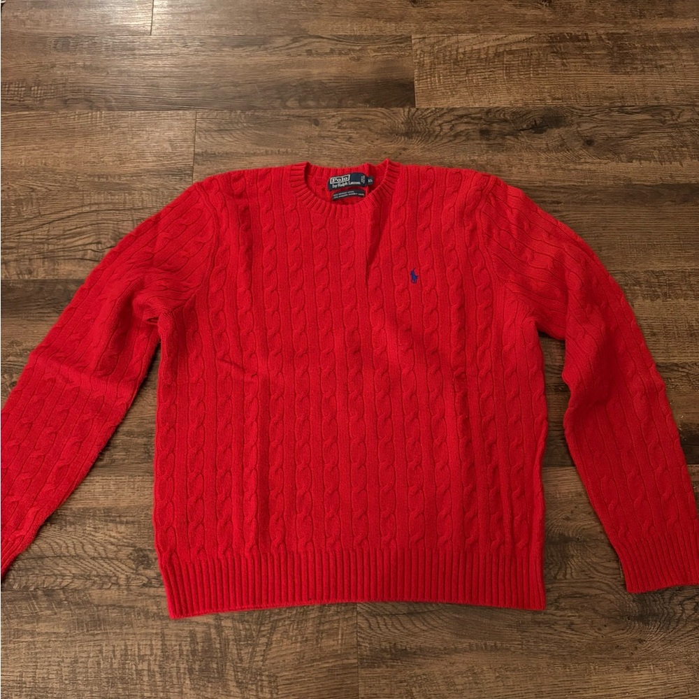 Ralph Lauren Vibrant Red Crewneck Sweater